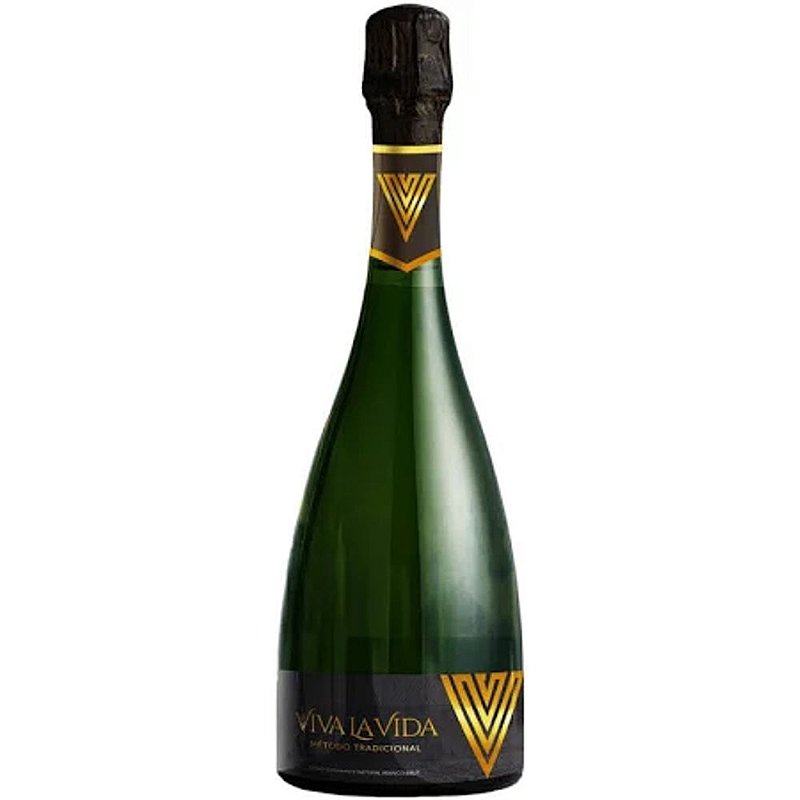 Espumante Viva La Vida Branco Brut Brasil 12 Meses Chardonnay 750ml