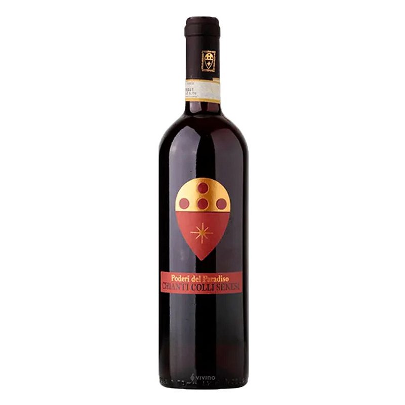 Vinho Poderi Del Paradiso Tinto Seco Itália Chianti Colli Senesi D.o.c.g Riserva Sangiovese 750ml