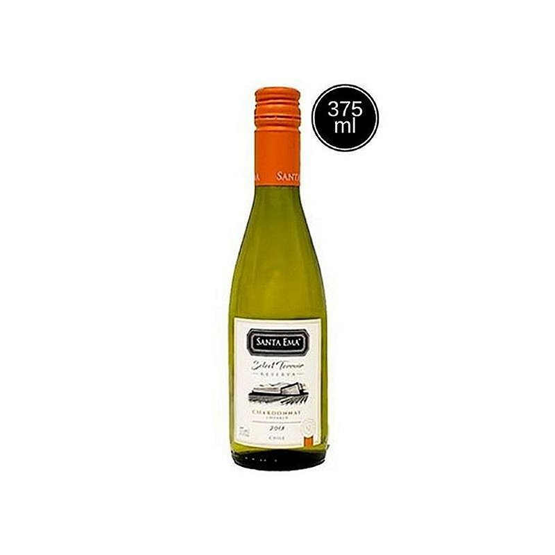 Vinho Santa Ema Branco Seco Chile Reserva Chardonnay 375ml