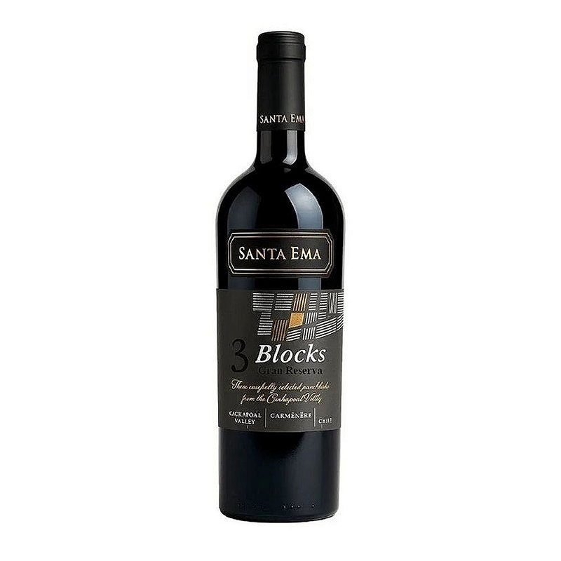 Vinho Santa Ema Tinto Seco Chile Blocks Gran Reserva Carménère 750ml