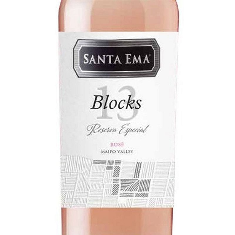 Vinho Santa Ema Rosé Seco Chile Blocks Reserva Cabernet Sauvignon, Syrah 750ml