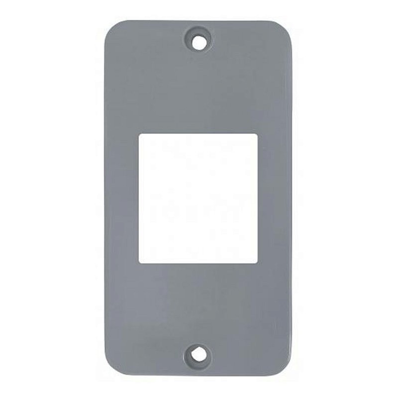 Tampa para Condulete de PVC para 2 teclas na cor cinza