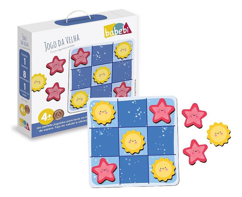 Jogo da Velha - Coleção Joguinhos de Bolsa: Diversão Compacta para Todos os  Momentos! Babebi - Casa do Brinquedo® Melhores Preços e Entrega Rápida