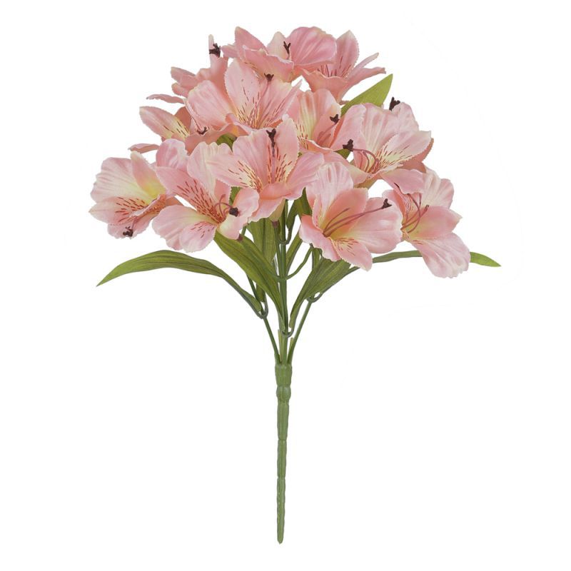 BUQUE ASTROMELIA CETIM X15 (SALMON) 34cm - Le Fleurs Boutique - Flores  Permanentes e Home Decor