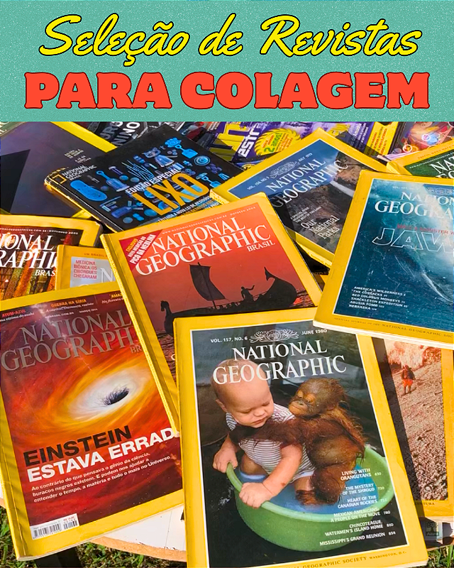 Seleção de Revistas para Colagem