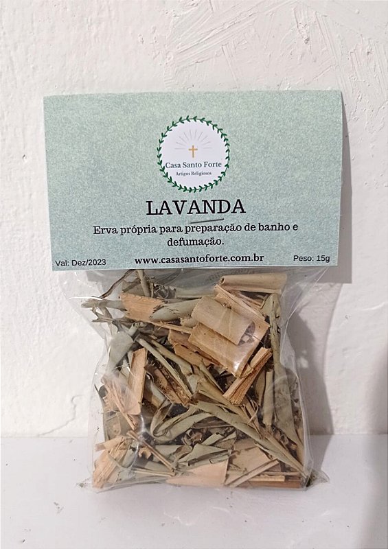 Erva Lavanda 15g Casa Santo Forte Casa Santo Forte Seu Axé A Um Clique 5641