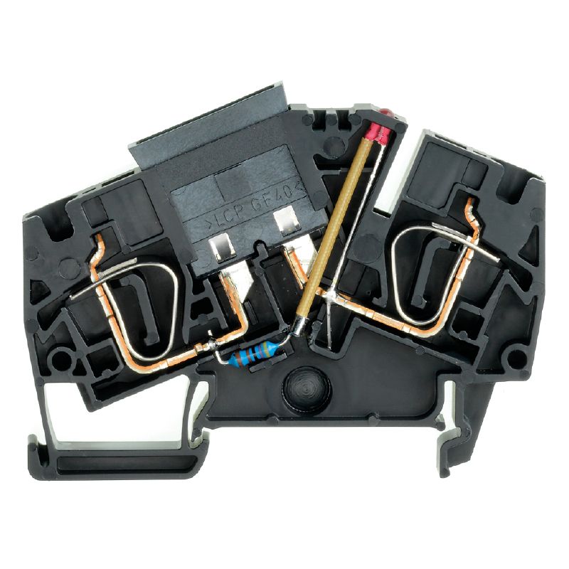 WEIDMÜLLER ZSI 6-2/FC LD – Conector Porta-Fusível Com LED 6 mm²