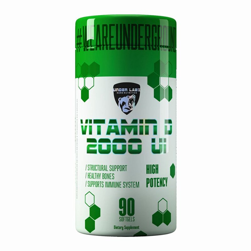 Vitamin D 2000Ui 60 Capsulas - Under Labz
