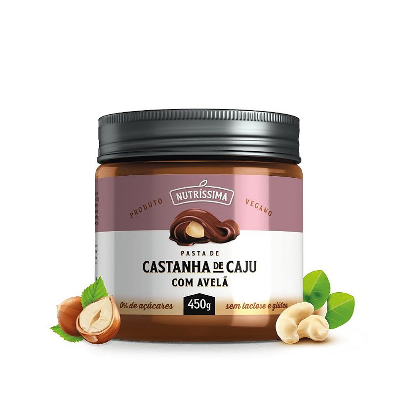 Pasta De Castanha Com Avelã Vegana 450G - Nutríssima
