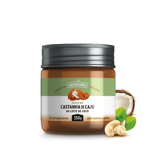 Pasta De Castanha ao Leite de Coco Vegana 450g - Nutríssima