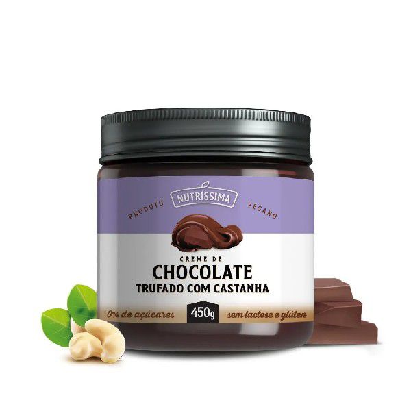 Creme De Chocolate Trufado Com Castanha 450G - Nutríssima