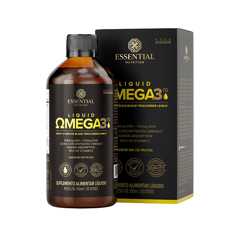 Super Omega 3 TG Liquido 150ml 20 Doses Essential Nutrition