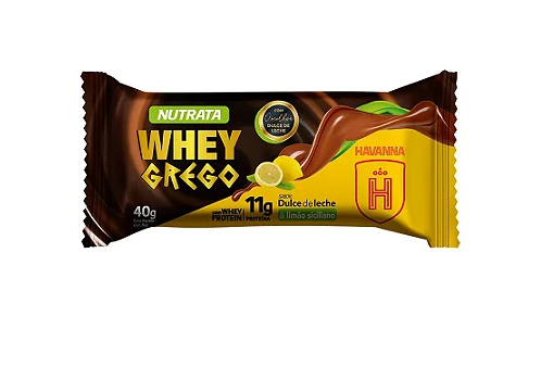 WHEY GREGO BAR HAVANNA DOCE DE LEITE & LIMÃO SICILIANO 11G NUTRATA