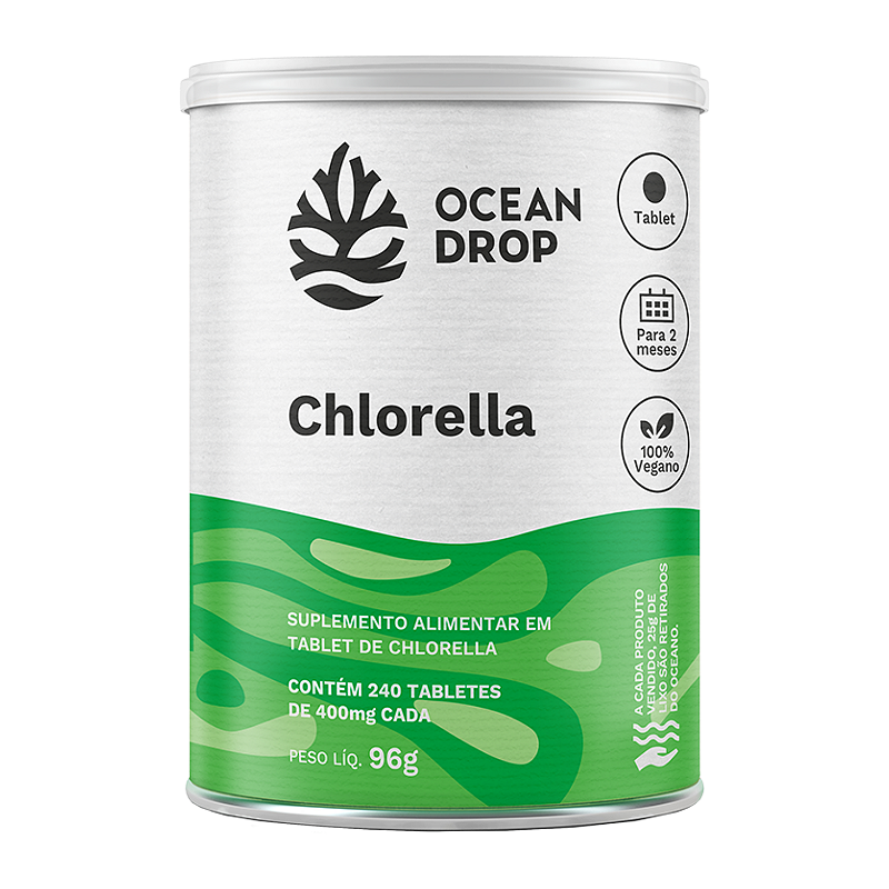 Chlorella 240 Tabletes Ocean Drop