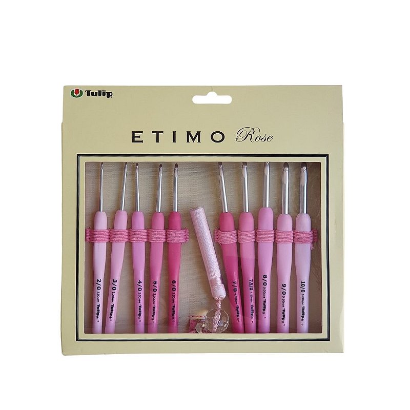 Kit de Agulhas para Crochê Tulip TEL-001e - Coleção Etimo Rose