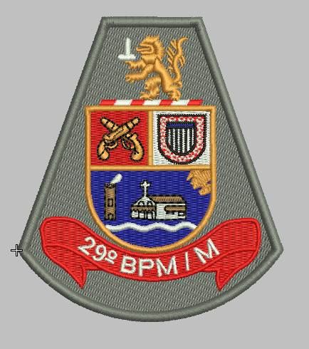 BRASÃO 29 BPM/M POLÍCIA MILITAR - Militar SP-Artigos Militar