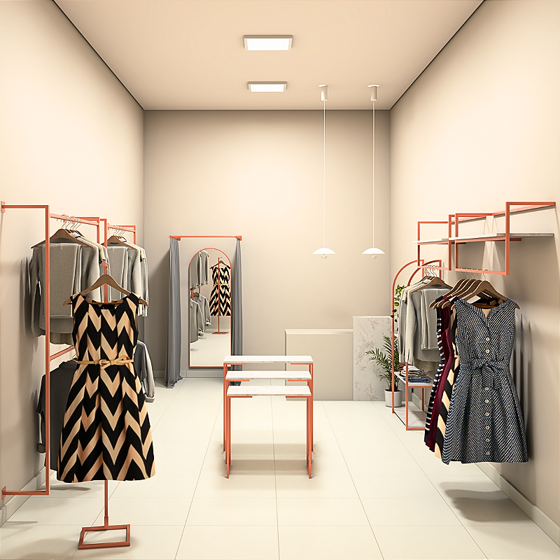 Kit Loja Completa Pronta Europa Araras e Expositores Metalon