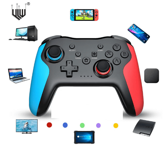 Controle Sem Fio Multiplataforma para Nintendo Switch, PC e