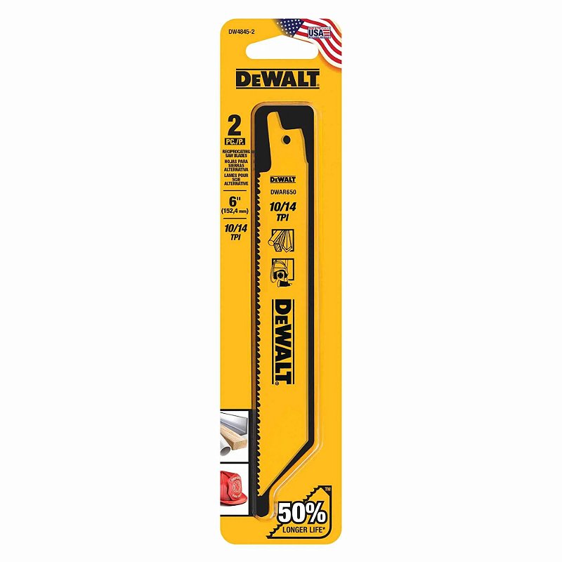 LAMINA SERRA SABRE 6X14 DPP DEWALT DW 4845 2 - Elétrica Suzuki