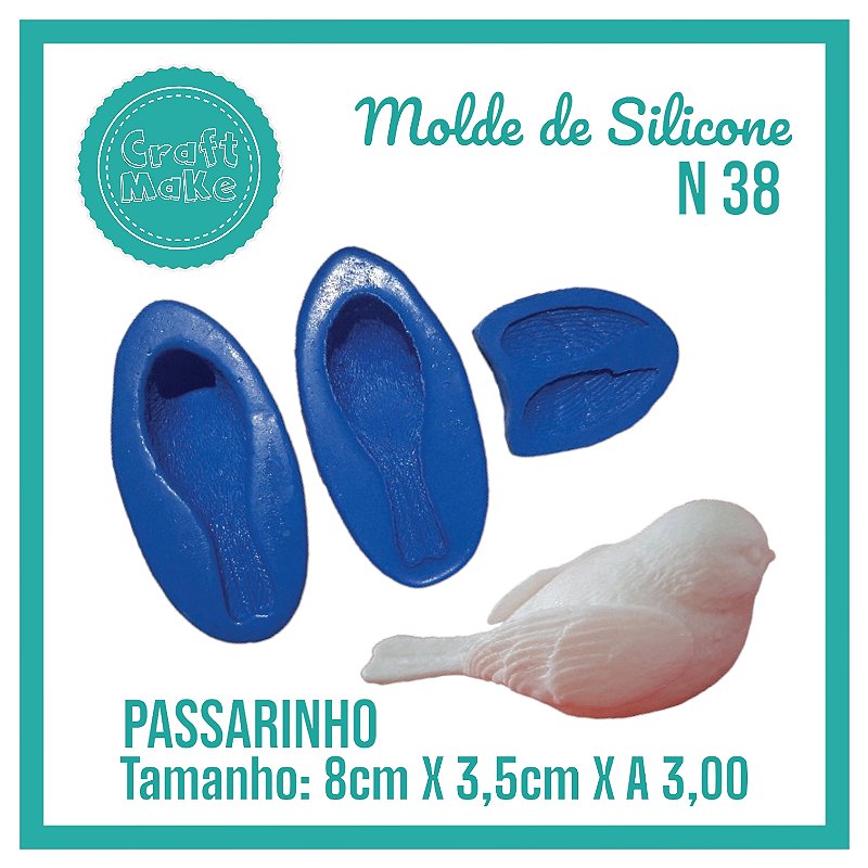 Molde de Silicone 38 - Passarinho José