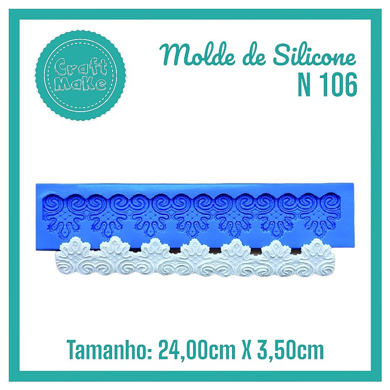 Molde de Silicone 106 - Barrado Simples
