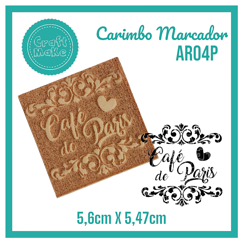 Carimbo Marcador AR04P - Café de Paris