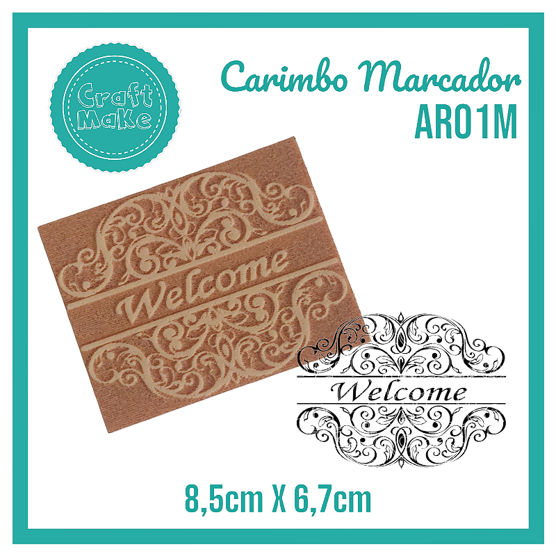 Carimbo Marcador AR01M - Welcome