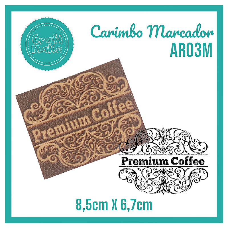 Carimbo Marcador AR03M - Premium Coffe