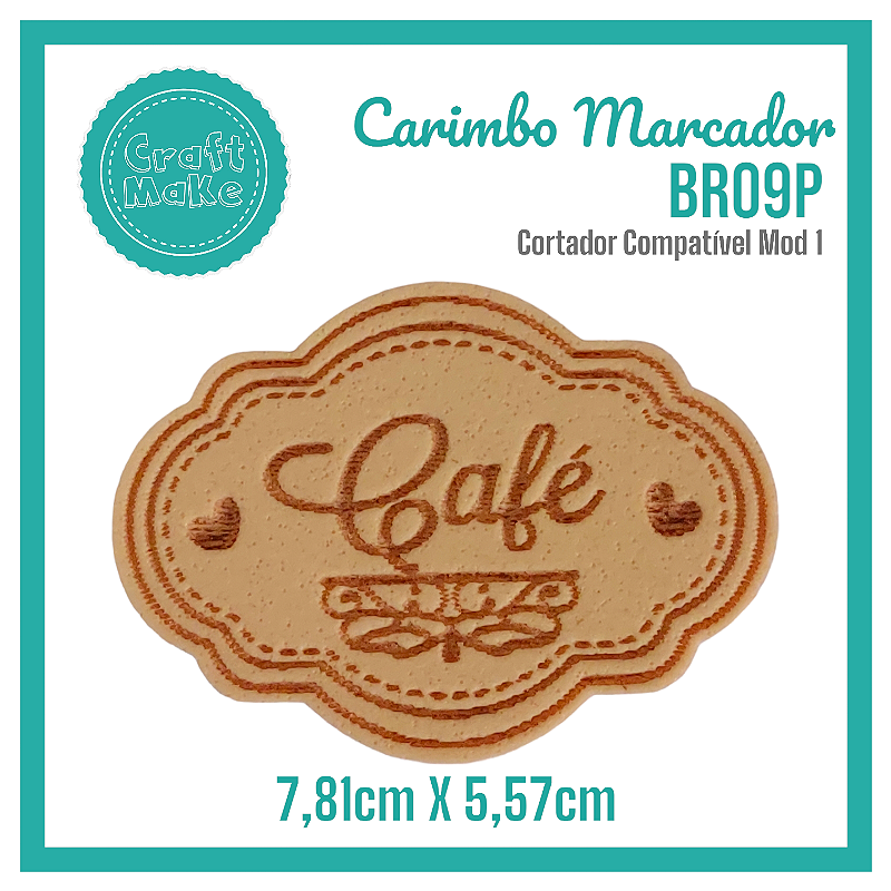 Carimbo Marcador BR09P - Café
