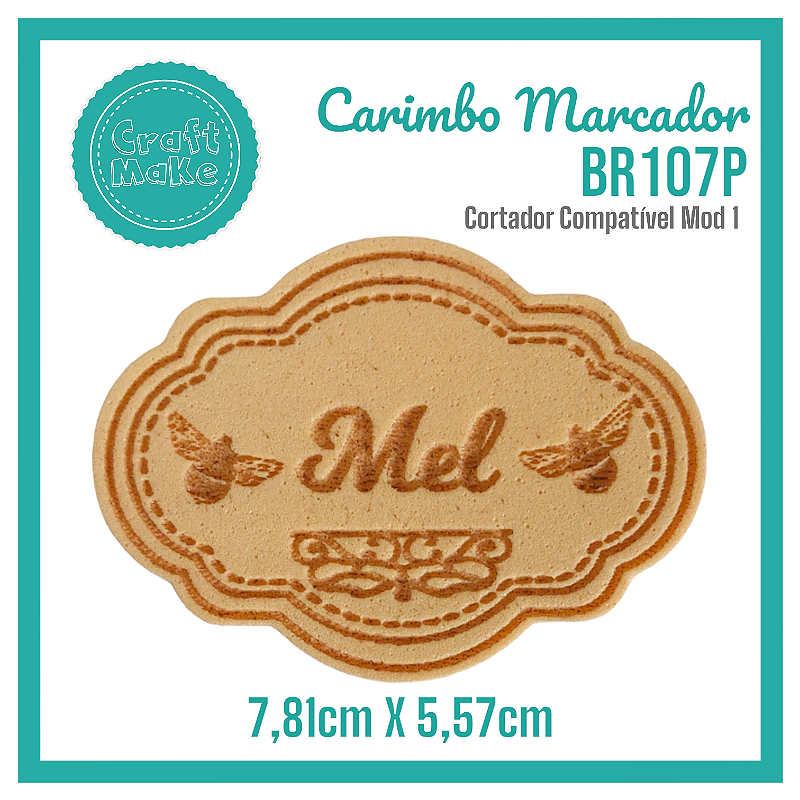 Carimbo Marcador BR107P - Mel