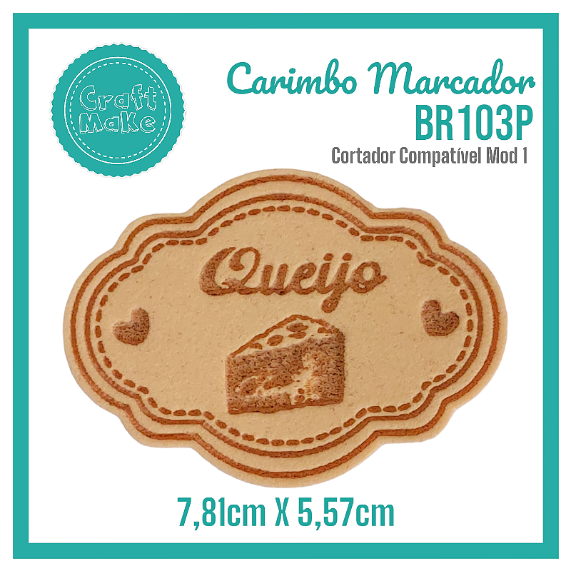Carimbo Marcador BR103P - Queijo