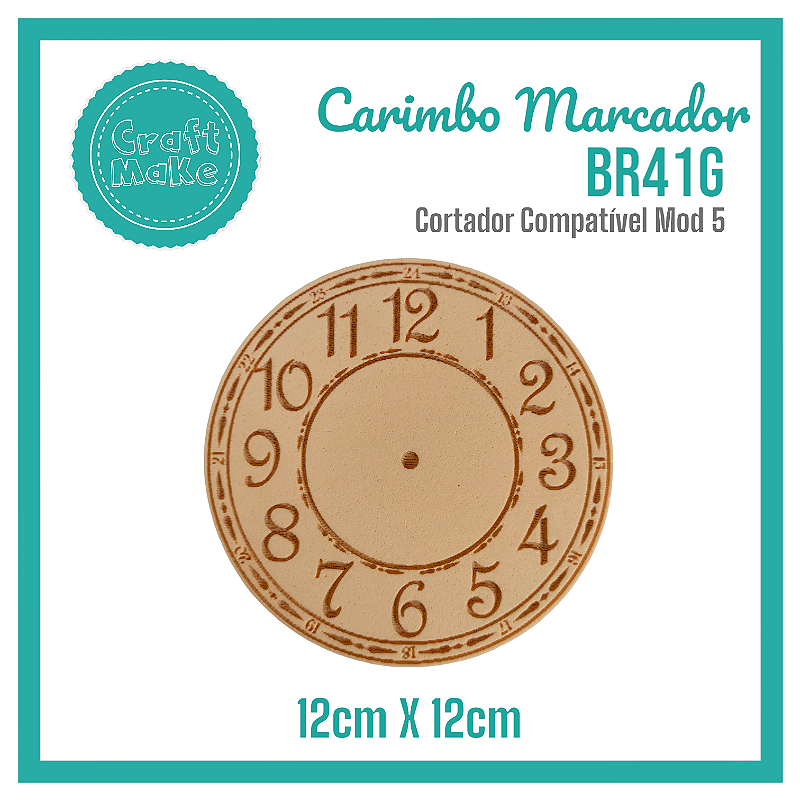 Carimbo Marcador BR41G - Relógio Vintage