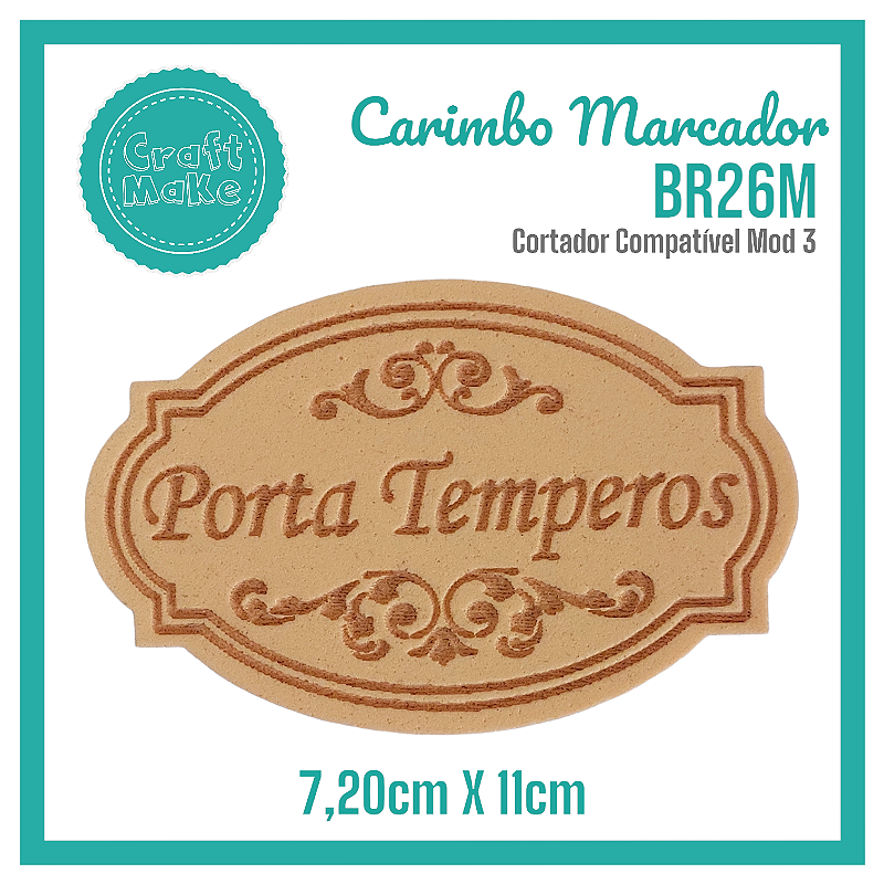 Carimbo Marcador BR26M - Porta Temperos