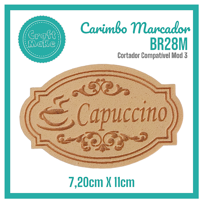 Carimbo Marcador BR28M - Capuccino