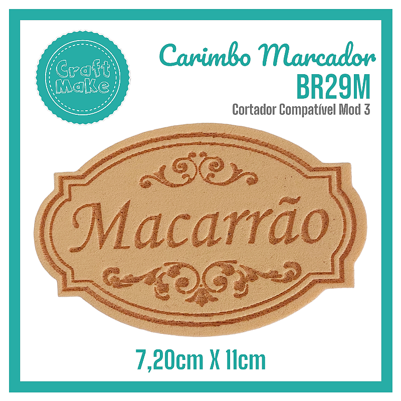 Carimbo Marcador BR29M - Macarrão