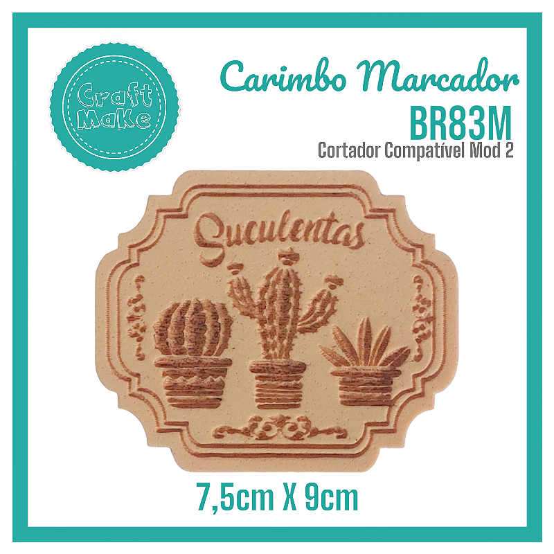 Carimbo Marcador BR83M - Suculentas