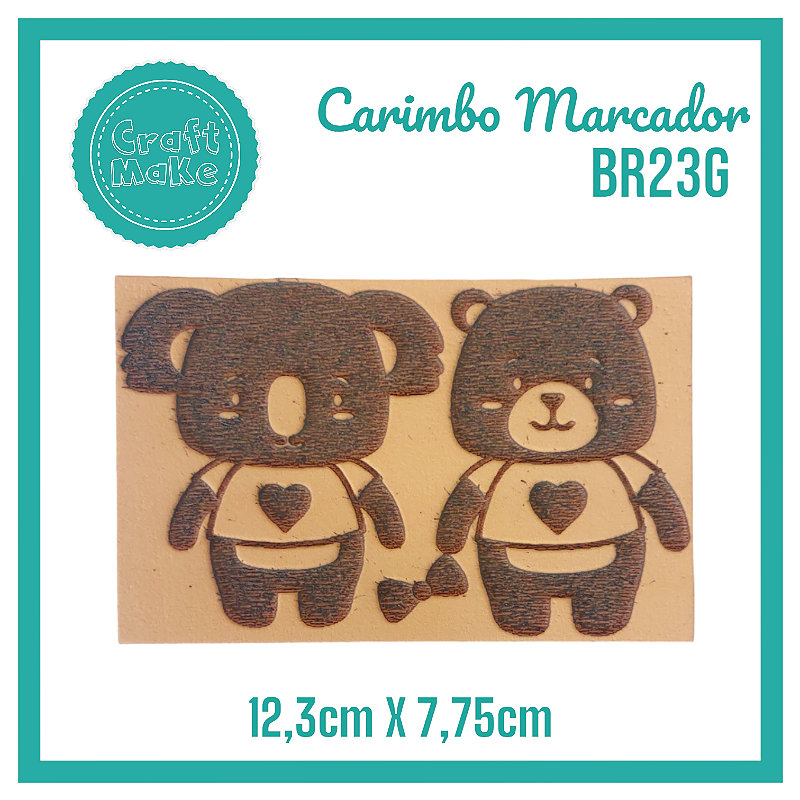 Carimbo Marcador BR23G - Coala e Urso