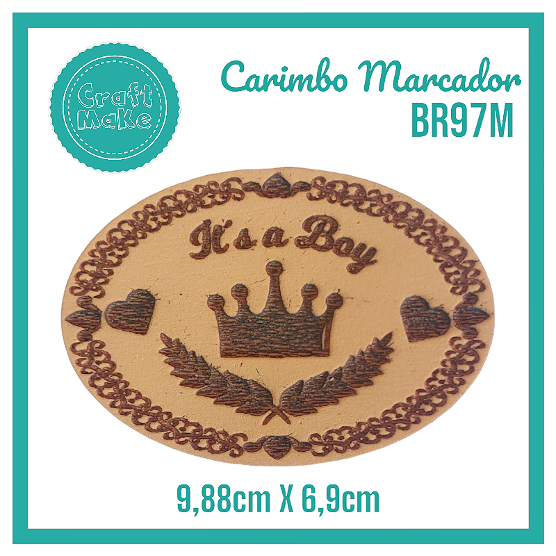 Carimbo Marcador BR97M - It's a Boy Coroa