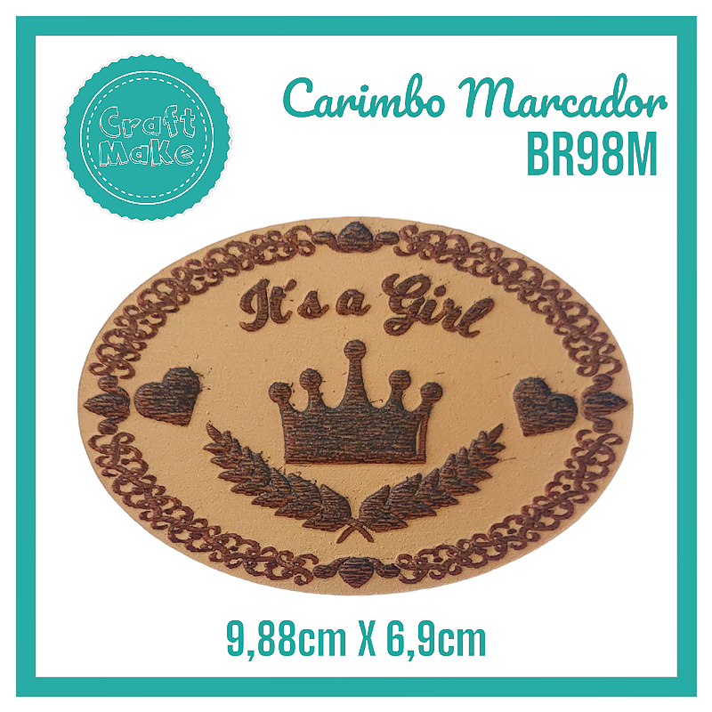 Carimbo Marcador BR98M - It's a Girl Coroa