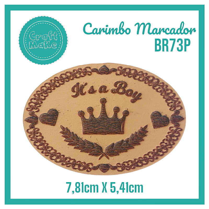 Carimbo Marcador BR73P - It's a Boy Coroa