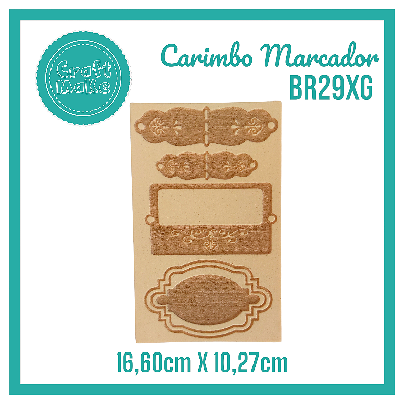 Carimbo Marcador BR29XG - Tags Vintage