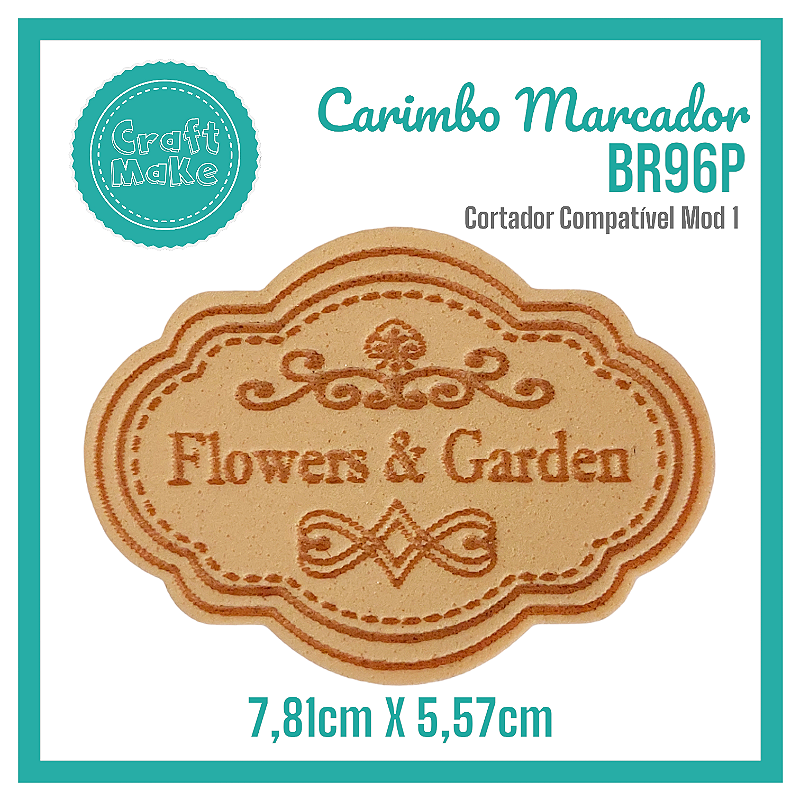 Carimbo Marcador BR96P - Flowers & Garden Collection
