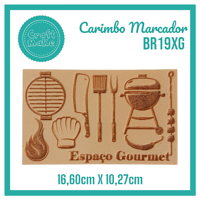 Carimbo Marcador BR19XG - Espaço Gourmet
