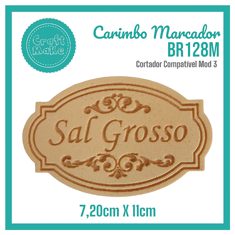 Carimbo Marcador BR128M - Sal Grosso