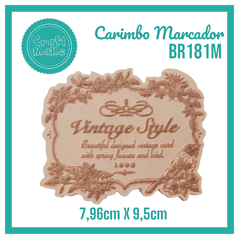 Carimbo Marcador BR181M - Vintage Style 1893