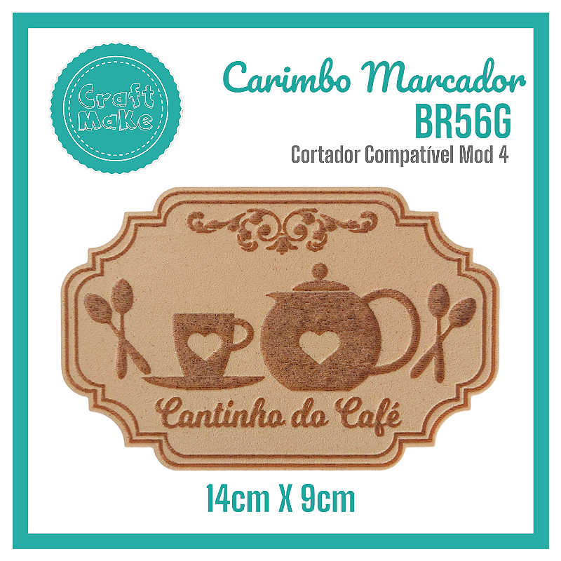 Carimbo Marcador BR56G - Cantinho do Café