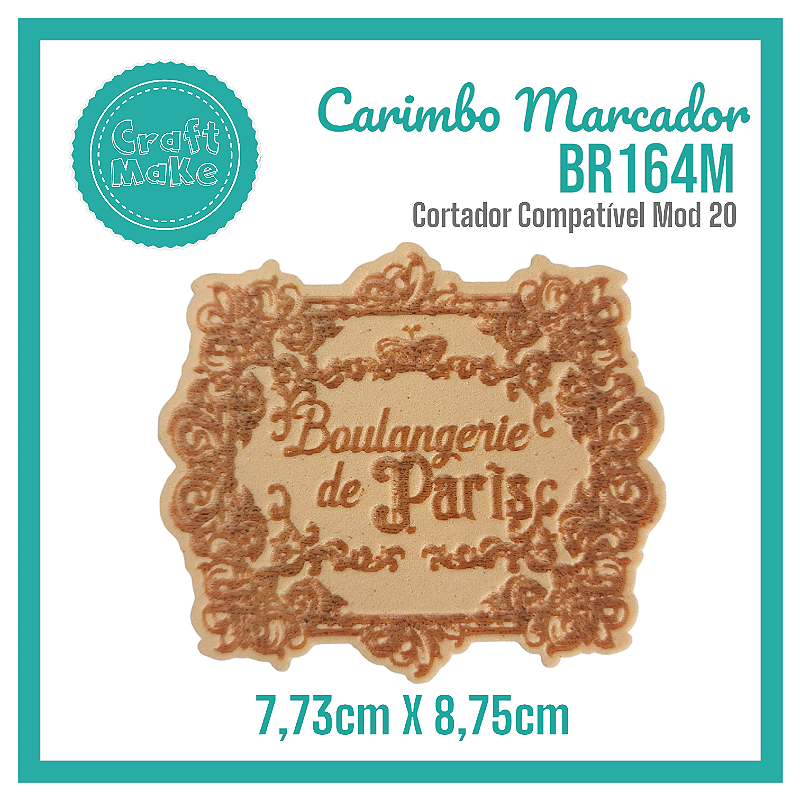 Carimbo Marcador BR164M - Boulangerie de Paris