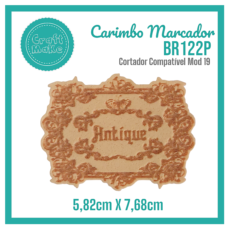 Carimbo Marcador BR122P - Antíque Provençal