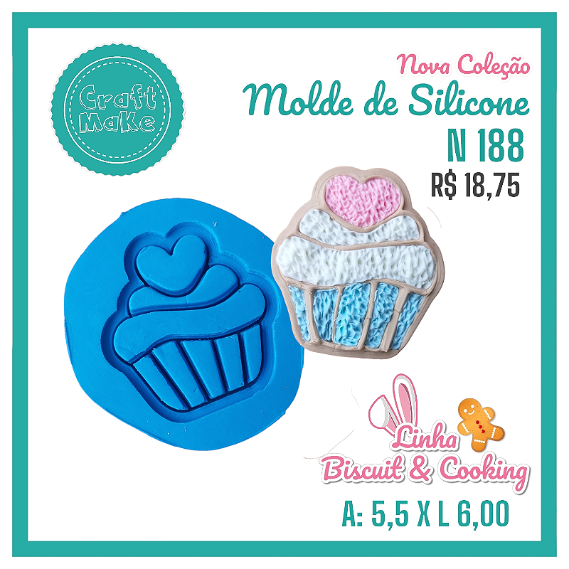 Molde de Silicone 188 - Cupcake