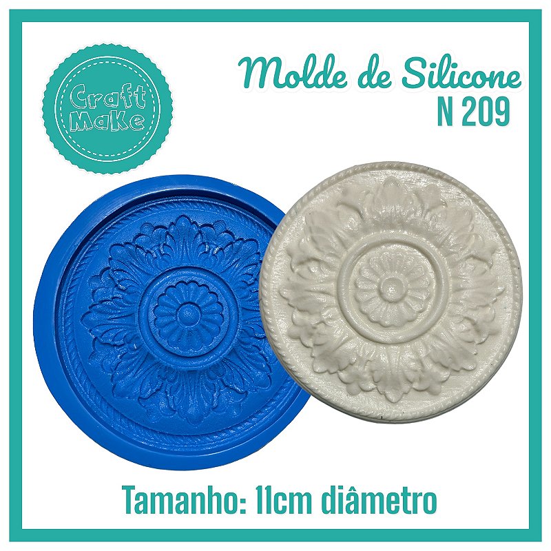 Molde de Silicone 209 - Tampa G Adamascado